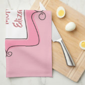 Hübsche Rosa und Weiße Welten Beste Mutter Handtuch (Viertel Falte)