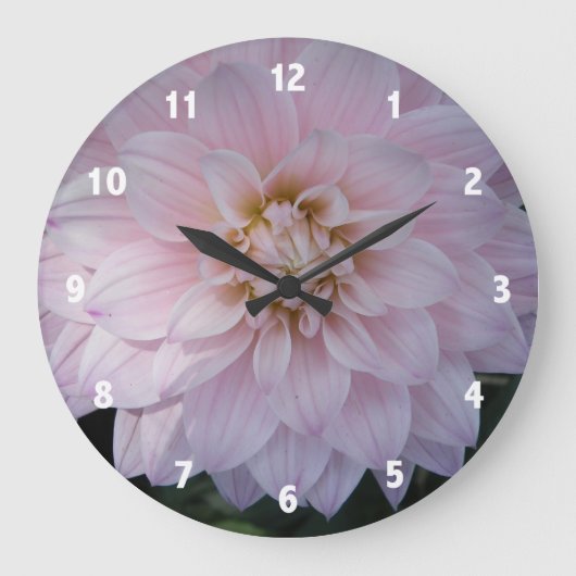 Hübsche, rosa Wall-Uhr Große Wanduhr (Vorderseite)