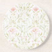 Hübsche rosa weiße Blumen Getränkeuntersetzer (Vorne)