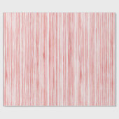 Hübsche rosa weiße Streifen Geschenkpapier (Flach)