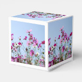 Hübsche rosa Wiesenblumen Geschenkschachtel (Rückseite)