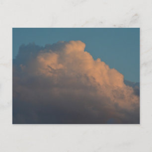 hübsche Rosa Wolkenbildung Postkarte