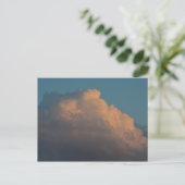 hübsche Rosa Wolkenbildung Postkarte (Stehend Vorderseite)