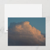 hübsche Rosa Wolkenbildung Postkarte (Vorne/Hinten)