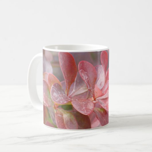 Hübsche rosa Zweige Kaffeetasse (Vorderseite Links)