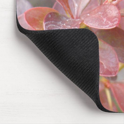 Hübsche rosa Zweige Mousepad (Ecke)