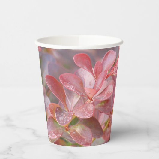 Hübsche rosa Zweige Pappbecher (Links)