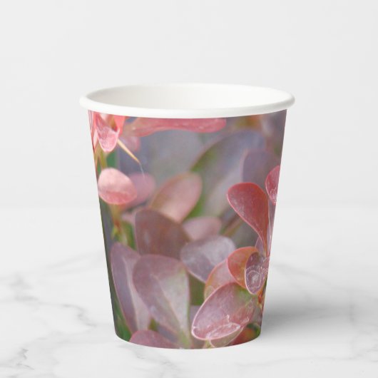 Hübsche rosa Zweige Pappbecher (Vorderseite)