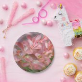 Hübsche rosa Zweige Pappteller (Party)