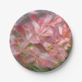 Hübsche rosa Zweige Pappteller (Vorderseite)