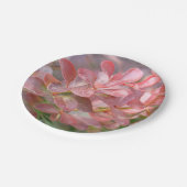 Hübsche rosa Zweige Pappteller (Schrägansicht)