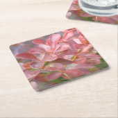 Hübsche rosa Zweige Rechteckiger Pappuntersetzer (angewinkelt)