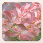 Hübsche rosa Zweige Rechteckiger Pappuntersetzer (Vorderseite)