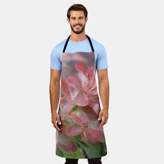 Hübsche rosa Zweige Schürze (Getragen)