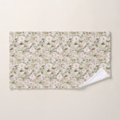 Hübsche rosafarbene Blüten Badhandtuch Set (Handtuch)