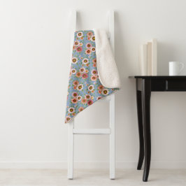 Hübsche rosafarbene Säulen botanisches Blumendesig Sherpadecke