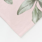 Hübsche rosafarbene weiße Blüten Fleecedecke (Ecke)