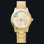 Hübsche Rose Armbanduhr<br><div class="desc">Hübsches Matriarch und Vintage Rose Design Watch.</div>