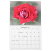 Hübsche Rose Blumenkalender Kalender (Feb 2027)