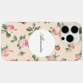 Hübsche Rose Blumenrosa Pfirsichcreme Case-Mate iPhone Hülle (Rückseite (Horizontal))