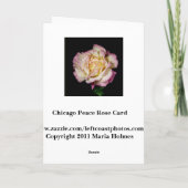 Hübsche Rose Dankeschön Karte (Rückseite)