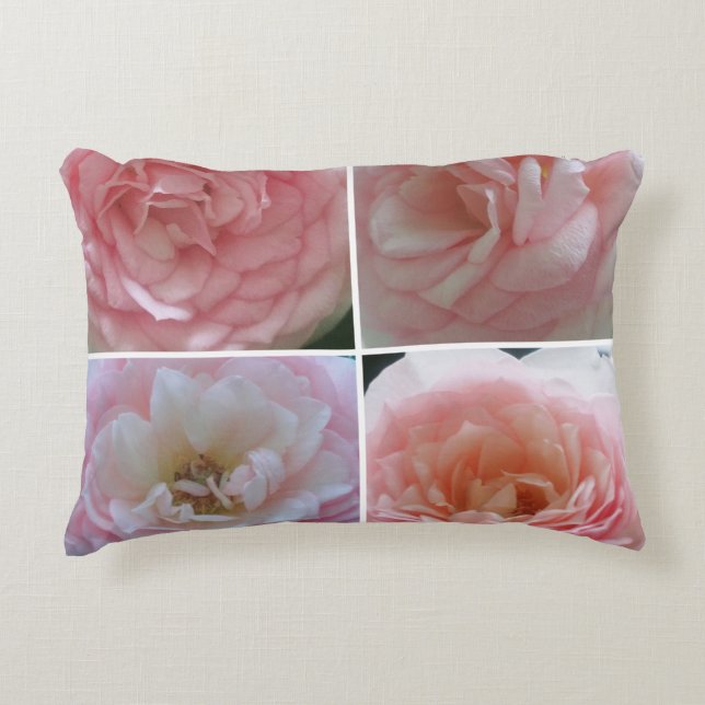 Hübsche Rose Dekokissen (Vorderseite)