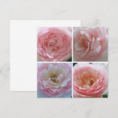 Hübsche Rose Einladung (Vorne/Hinten)