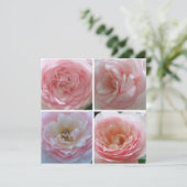 Hübsche Rose Einladung (Stehend Vorderseite)