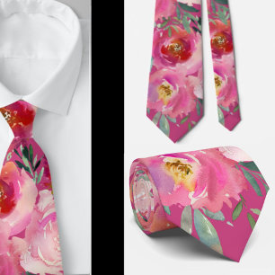 Hübsche Rose Floral Neck Tie Krawatte