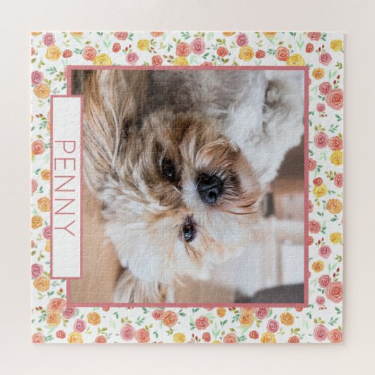 Hübsche Rose Foto-Puzzle Puzzle (Horizontal)