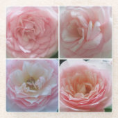 Hübsche Rose Glasuntersetzer (Vorderseite)