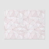 Hübsche Rose Gold Foil Geometric Muster Seidenpapier (Vorderseite)