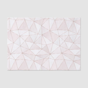 Hübsche Rose Gold Foil Geometric Muster Seidenpapier