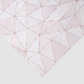 Hübsche Rose Gold Foil Geometric Muster Seidenpapier (Ausschnitt)