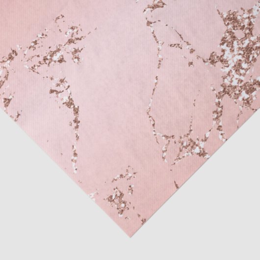 Hübsche Rose Gold Glitzer Streams Seidenpapier (Detail)