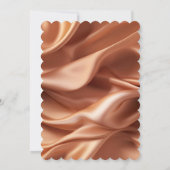 Hübsche Rose Gold Imitats Satin Brautparty Einladung (Rückseite)