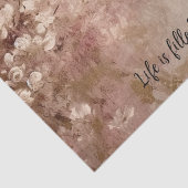 Hübsche Rose Gold Paint Floral Seidenpapier (Detail)