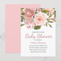 Hübsche Rose Gold Pink Blume Kinderdusche