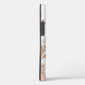 Hübsche Rose Gold Weißer Glitzy Marmor Case-Mate iPhone Hülle (Rückseite / Rechts)