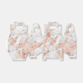 Hübsche Rose Gold Weißer Glitzy Marmor Geschenkschachtel (Ungefaltet)