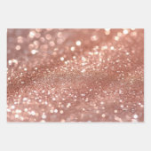 Hübsche Rose Gold Wrap Paper Flat Sheet Set 3 Geschenkpapier Set (Vorderseite 2)