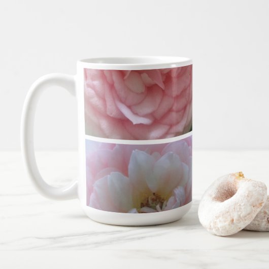 Hübsche Rose Kaffeetasse (Mit Donut)