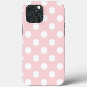 Hübsche Rose mit großen weißen Polka-Punkten iPhone 13 Pro Max Hülle