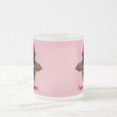 Hübsche Rose Personalisiert Mattglastasse (Mittel)