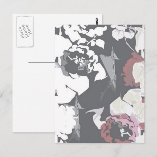 Hübsche Rose Postkarte (Vorne/Hinten)