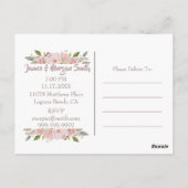 Hübsche Rose Postkarte (Rückseite)