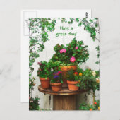 Hübsche Rose Postkarte (Vorne/Hinten)