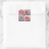Hübsche Rose Quadratischer Aufkleber (Tasche)