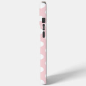 Hübsche Rose Quartz Farbe mit weißen Polka Dots Case-Mate iPhone Hülle (Rückseite / Links)