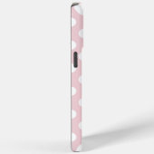 Hübsche Rose Quartz Farbe mit weißen Polka Dots Case-Mate iPhone Hülle (Rückseite / Rechts)